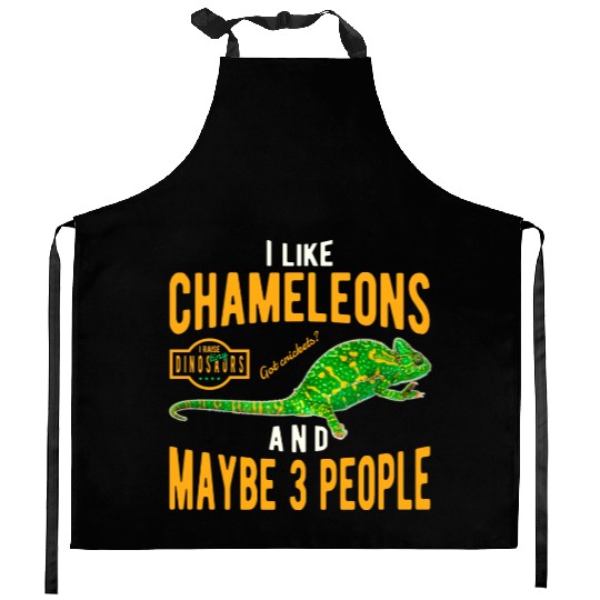 Chameleon Lizard Kitchen Aprons