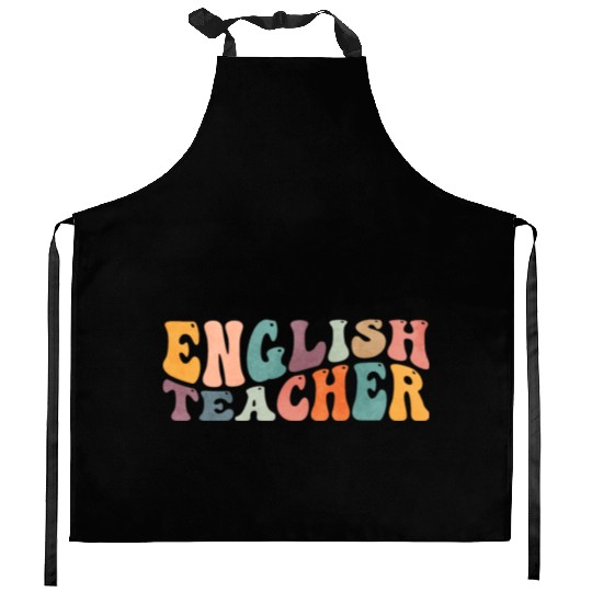 Groovy English Teacher Grammar Literature Teaching Kitchen Aprons