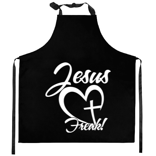 Jesus Freak Love Jesus Christian Christmas Kitchen Aprons