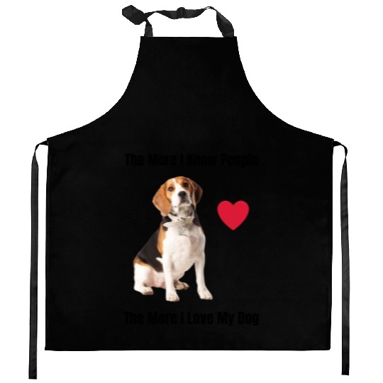 The More I Know People, The More I Love My Beagle Kitchen Aprons