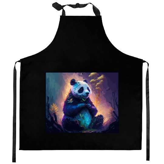 Panda Bear Friend Ailuropoda Melanoleuca Lover Kitchen Aprons