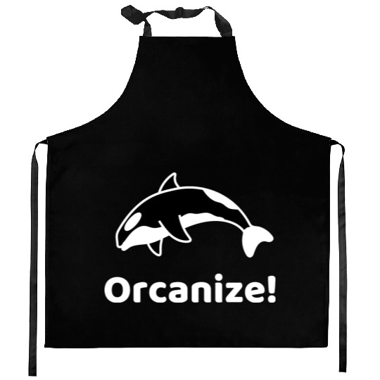 Orcanize Funny Team Orca Killer Whale Lover Gift Kitchen Aprons