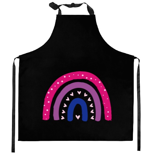 bi rainbow pride bisexual lgbt lgbtq+ csd Kitchen Aprons