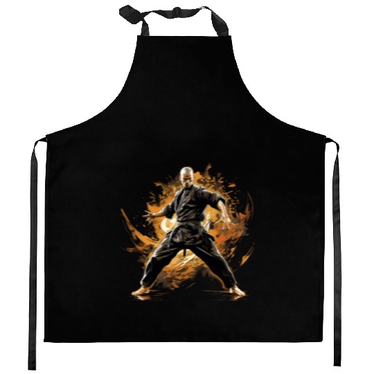 Karate Taekwondo Fighter Martial Arts Kitchen Aprons