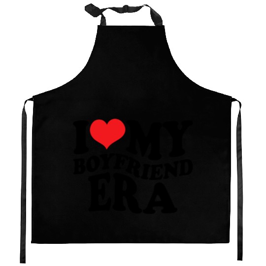 I Love My Boyfriend Era Kitchen Aprons