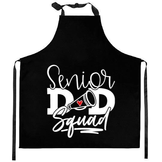 Senior Cheer Dad Squad American Football Kitchen Aprons