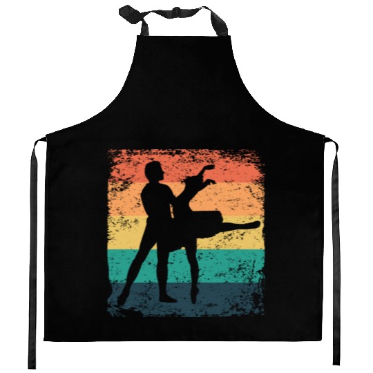 Ballet Dance Couple Vintage Ballerina Kitchen Aprons