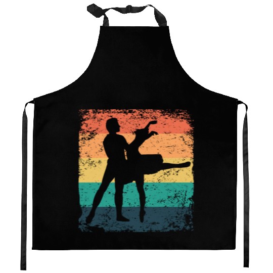 Ballet Dance Couple Vintage Ballerina Kitchen Aprons