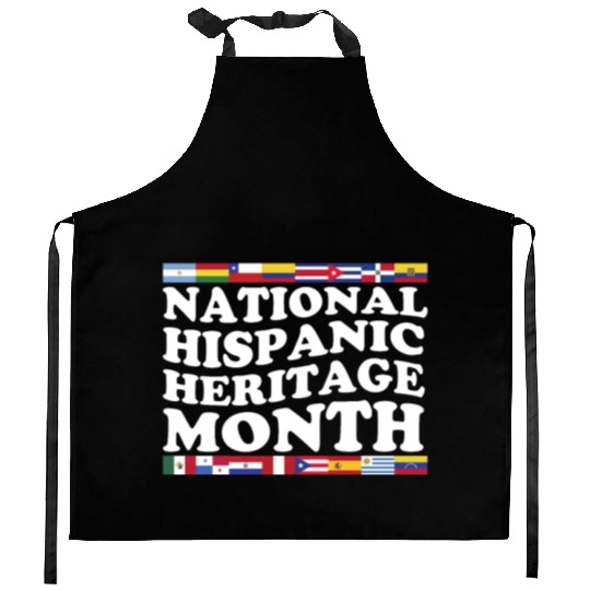 Hispanic Heritage Month National Latino Countries Kitchen Aprons