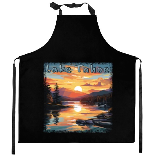 Grunge Sunset: Vacation at Lake Tahoe, Kitchen Aprons