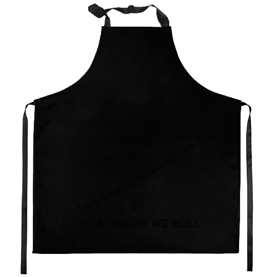 Aircraft rolling Kitchen Aprons