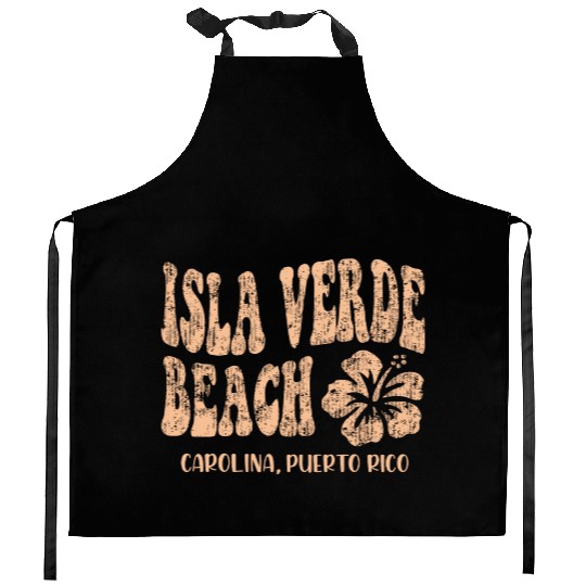 Isla Verde beach Carolina Puerto Rico Kitchen Aprons