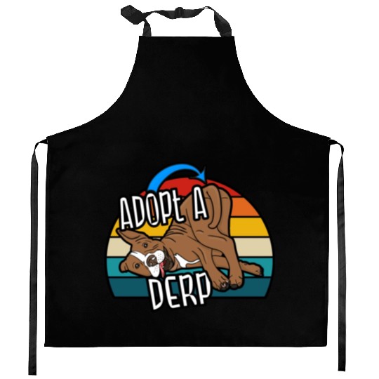 Pit Bull Lover Adopt A Derp Dog Rescue Kitchen Aprons