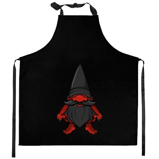 Nain Rouge Of Detroit Michigan Gnome Cryptid Lover Kitchen Aprons