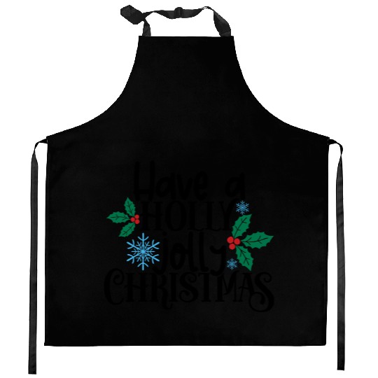 Holly Jolly Christmas Kitchen Aprons