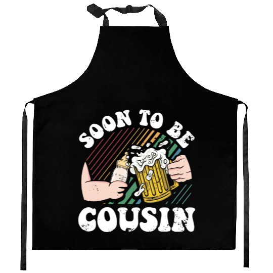Soon To Be Cousin Again Baby Pregnancy Kitchen Aprons