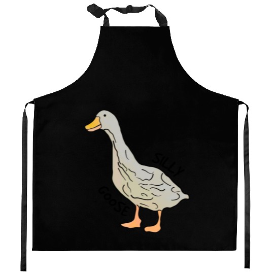 Playful Silly Goose Delight Kitchen Aprons