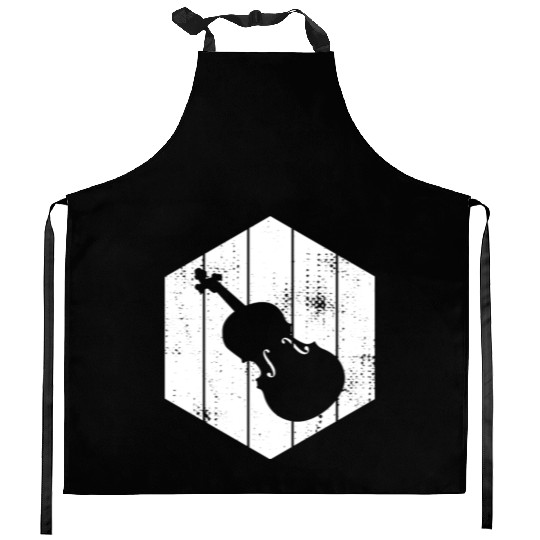 Violin Sketch Kitchen Aprons