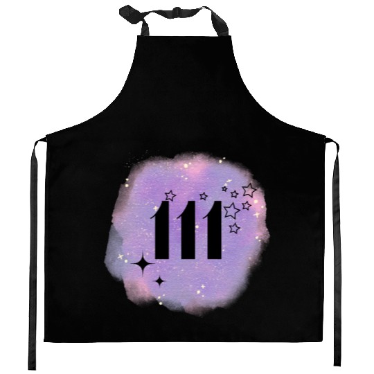 Angel Number 111 Numerology Lilac Kitchen Aprons