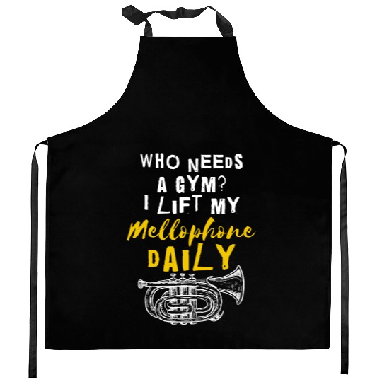 Mellophonist Musical Instrument Orchestra Kitchen Aprons