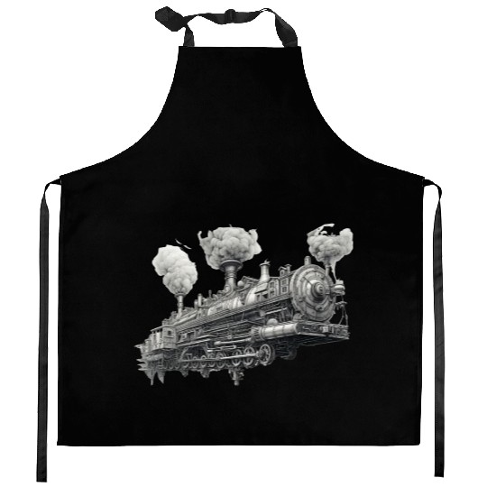 Sky train Kitchen Aprons