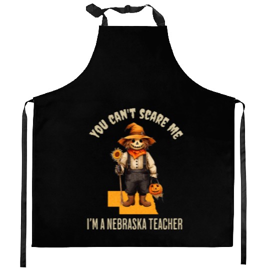 I’m a Nebraska Teacher Halloween Fall Autumn Kitchen Aprons