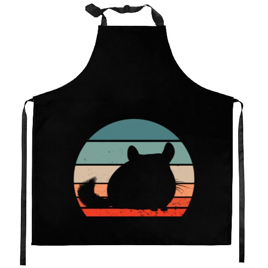 Chinchilla Retro Sunset Kitchen Aprons