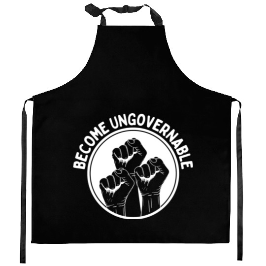 Become Ungovernable Punk Anarchy Lovers Gift Kitchen Aprons