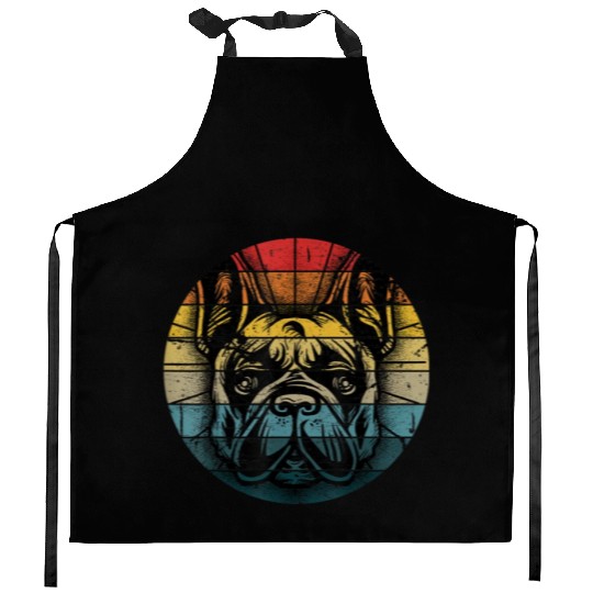 French Bulldog Gift Frenchie Dog Lover Dogfather Kitchen Aprons