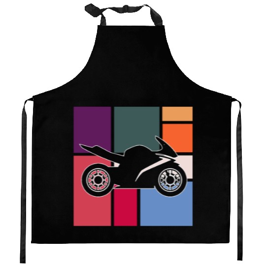 Vintage Motorcycle Racer – Retro Speed Ride Kitchen Aprons