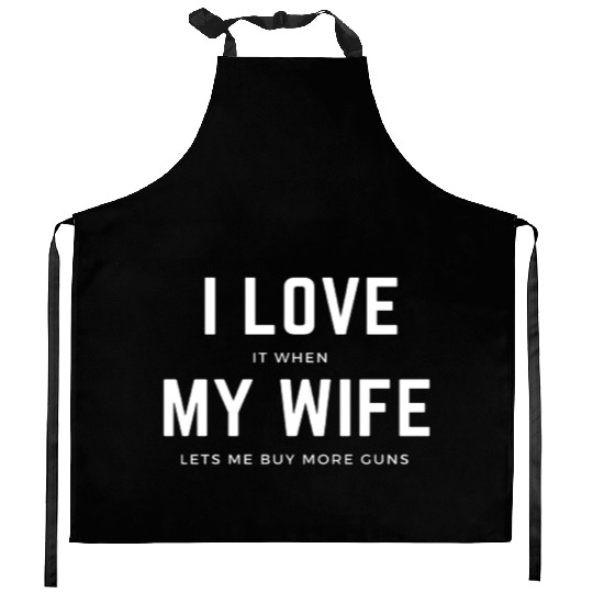 I Love My Wife Kitchen Aprons