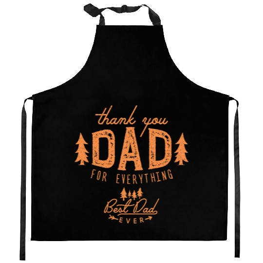 father's day Cute Thank you Dad For Everything Kitchen Aprons
