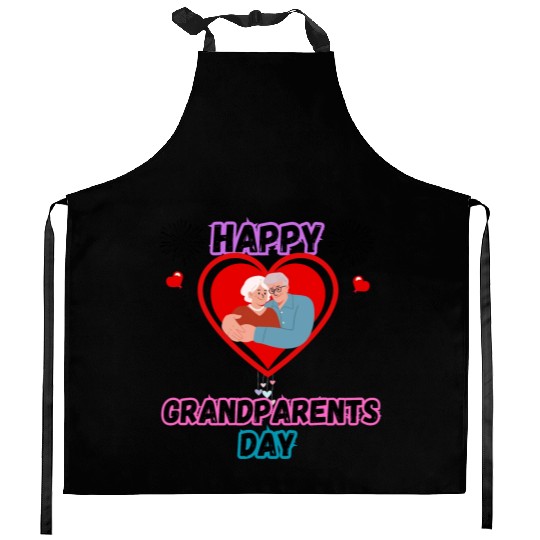 Happy Grandparents Day Kitchen Aprons