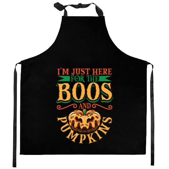 Scary Pumpkin Halloween Costume Autumn Fall Gift Kitchen Aprons