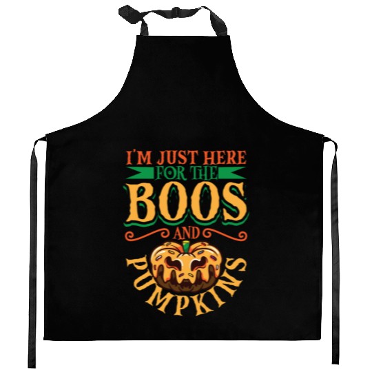 Scary Pumpkin Halloween Costume Autumn Fall Gift Kitchen Aprons