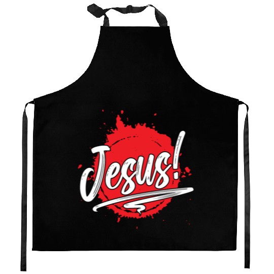 Love Jesus Christian Christmas Kitchen Aprons