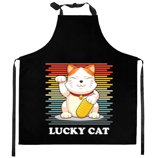Lucky Cat - Maneki Neko Kitchen Aprons