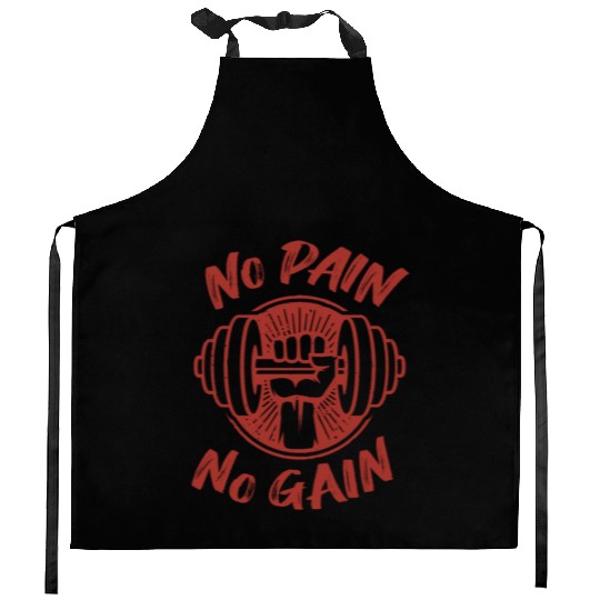 No Pain No Gain Kitchen Aprons