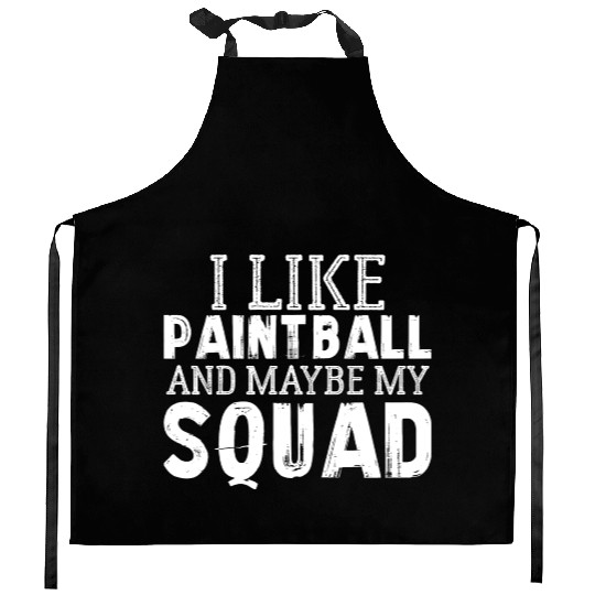 Paintball Squad Joke Gear Mask Mark Team Camo Vest Kitchen Aprons