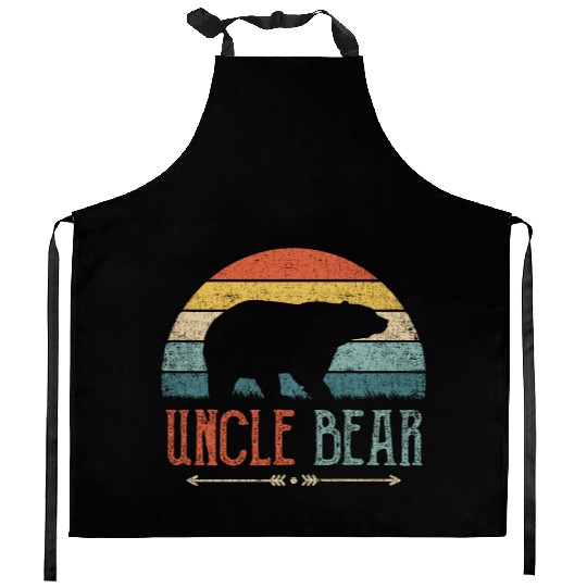 Uncle Bear Vintage Retro Present Kitchen Aprons