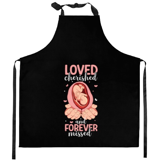 Infant Loss Miscarriage Awareness Pregnancy Loss Kitchen Aprons