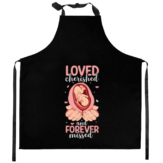 Infant Loss Miscarriage Awareness Pregnancy Loss Kitchen Aprons