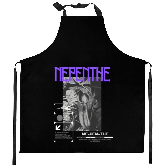 Nepenthes Pitcher Plants In The Wood Kitchen Aprons