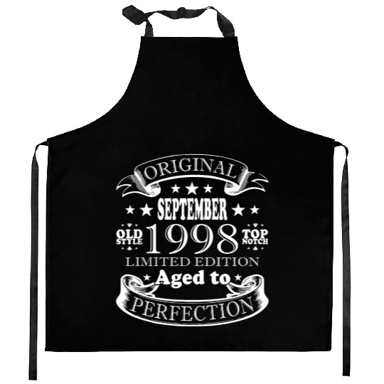 september 1998 Anniversary september 1998 septembe Kitchen Aprons