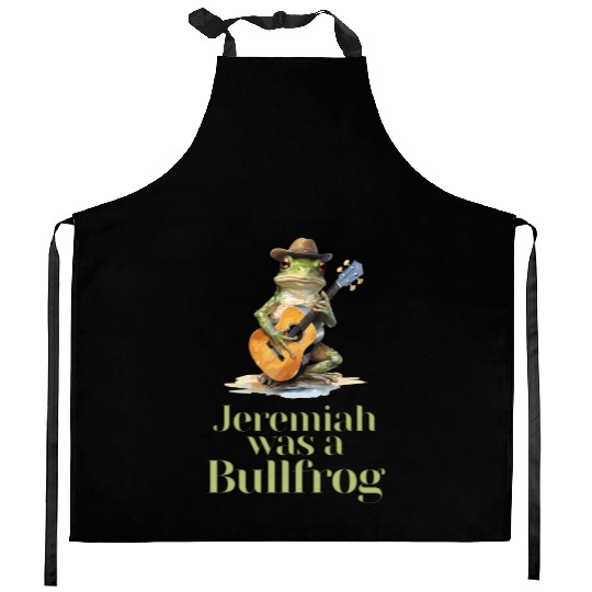 Jeremiah Was a Bullfrog - Classic Rock Kitchen Aprons