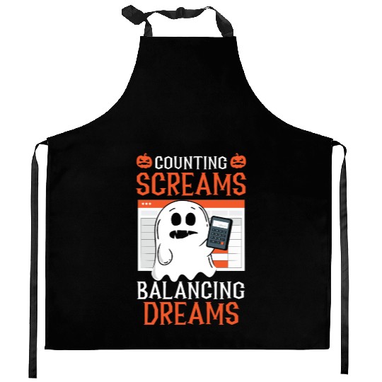 Counting Screams Balancing Dreams Halloween Kitchen Aprons