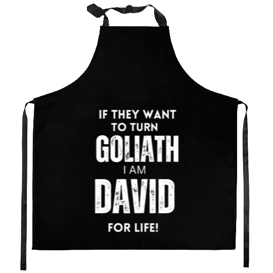 David For Life Faith Over Fear Stories Kitchen Aprons