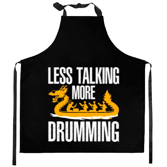 Funny Dragon Boat Racing Paddle Kitchen Aprons