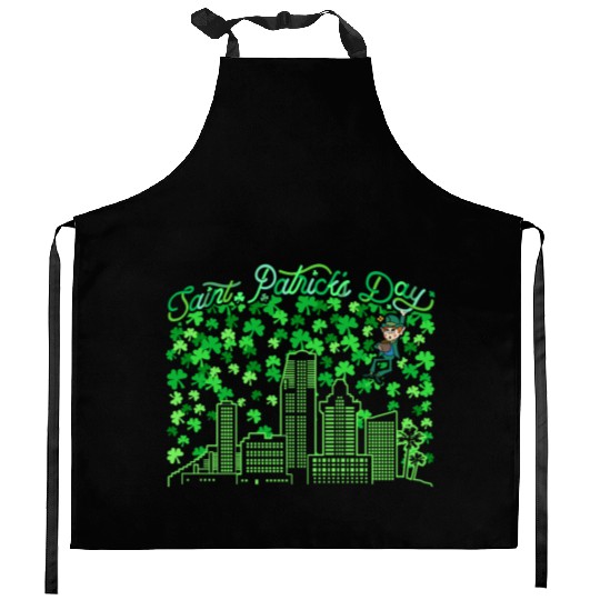 Saint Patrick's Day Miami Florida Kitchen Aprons