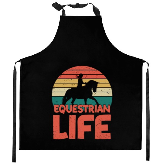Equestrian Life Horseback Riding Girl Kitchen Aprons